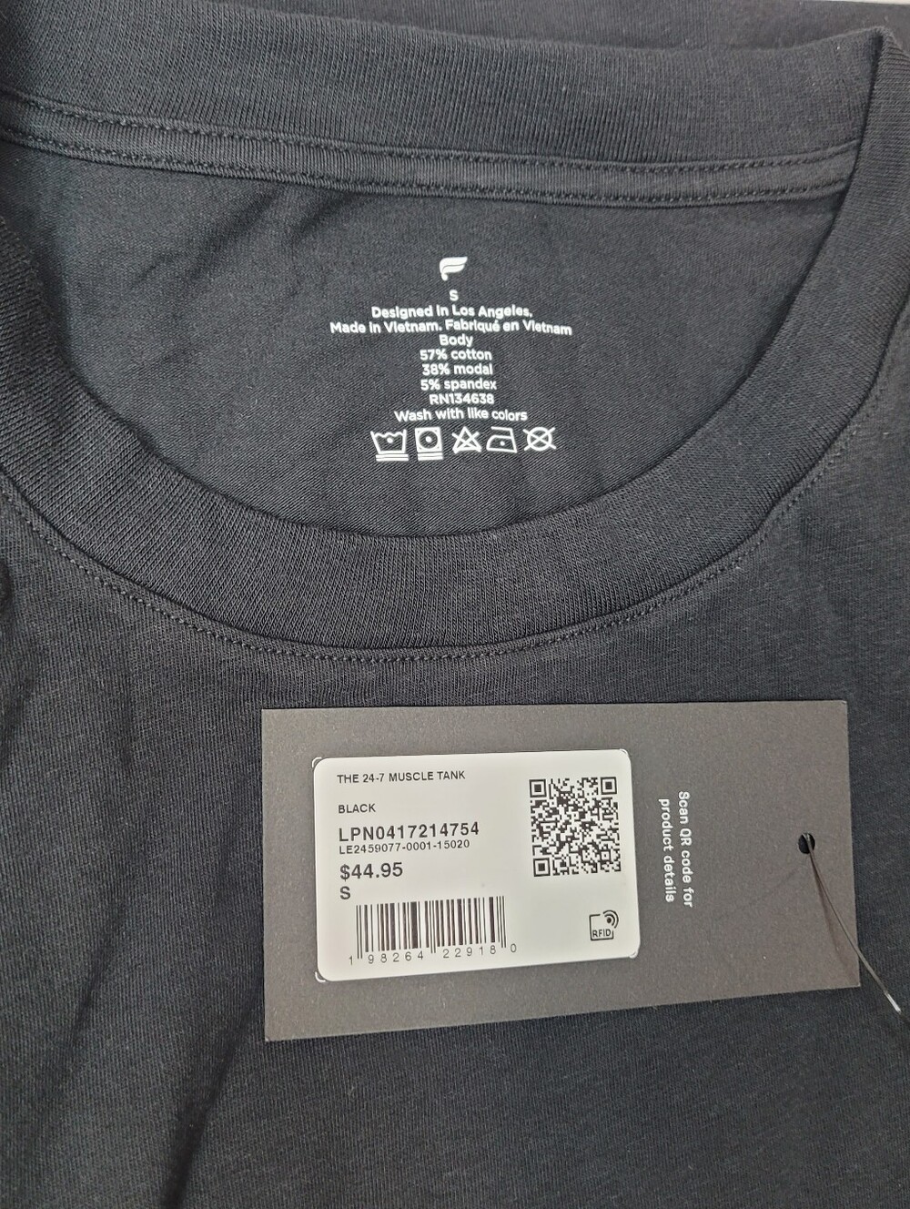 Fabletics The 24-7 Muscle Tank Small - Picture 3 of 3